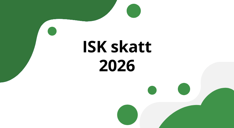 ISK skatt 2026: så beräknas schablonintäkten och när du betalar